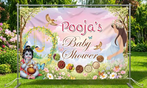 thumbnail Baby Shower Banner Design CMYK Print Ready PSD File